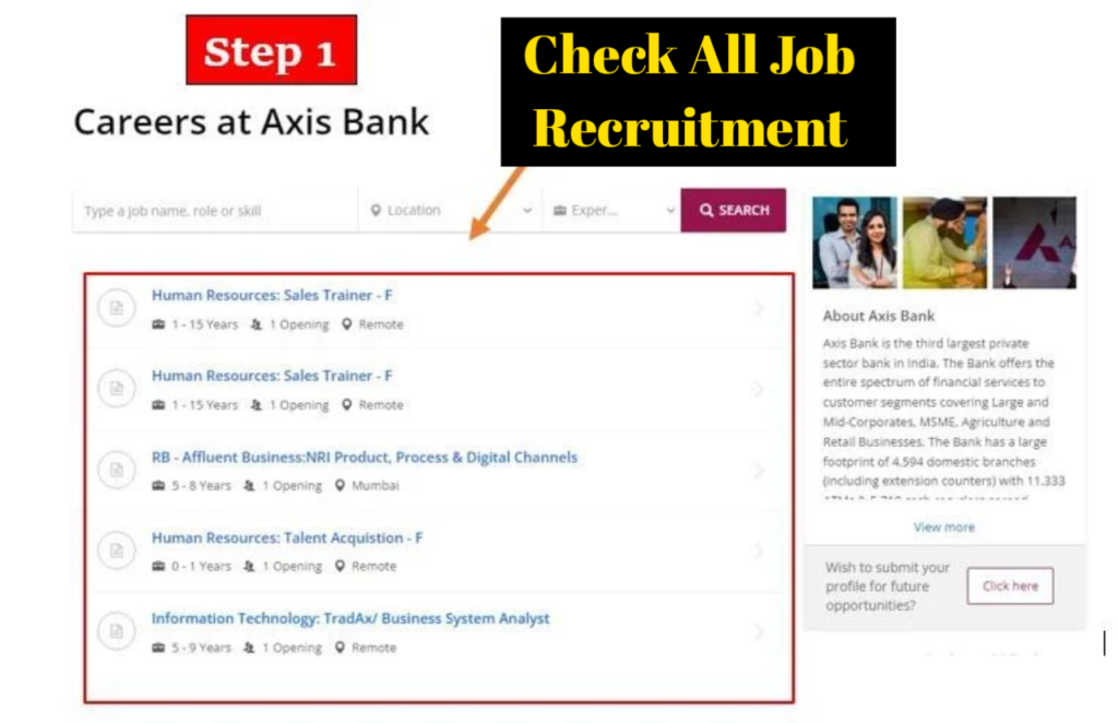 Axis Bank में जॉब कैसे पाएं? 2024